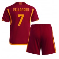 AS Roma Lorenzo Pellegrini #7 Hemmadräkt Barn 2023-24 Kortärmad (+ Korta byxor)